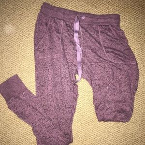 Purple pajama joggers